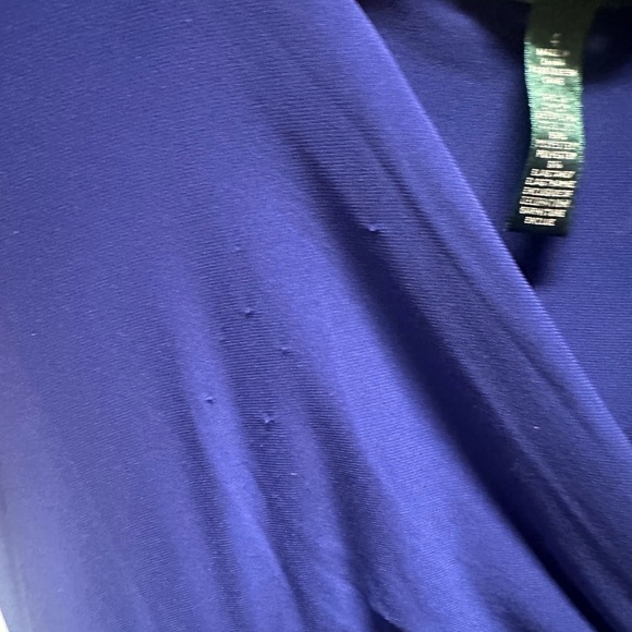 Lauren Ralph Lauren Blue Ruched Sheath Midi Dress - Picture 5 of 5